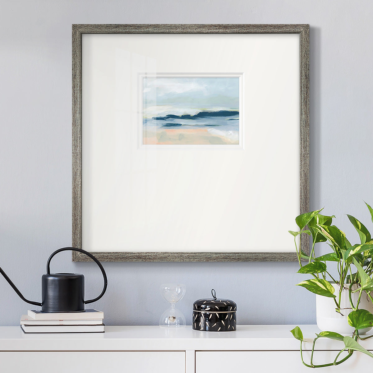 Matala Coast I Premium Framed Print Double Matboard