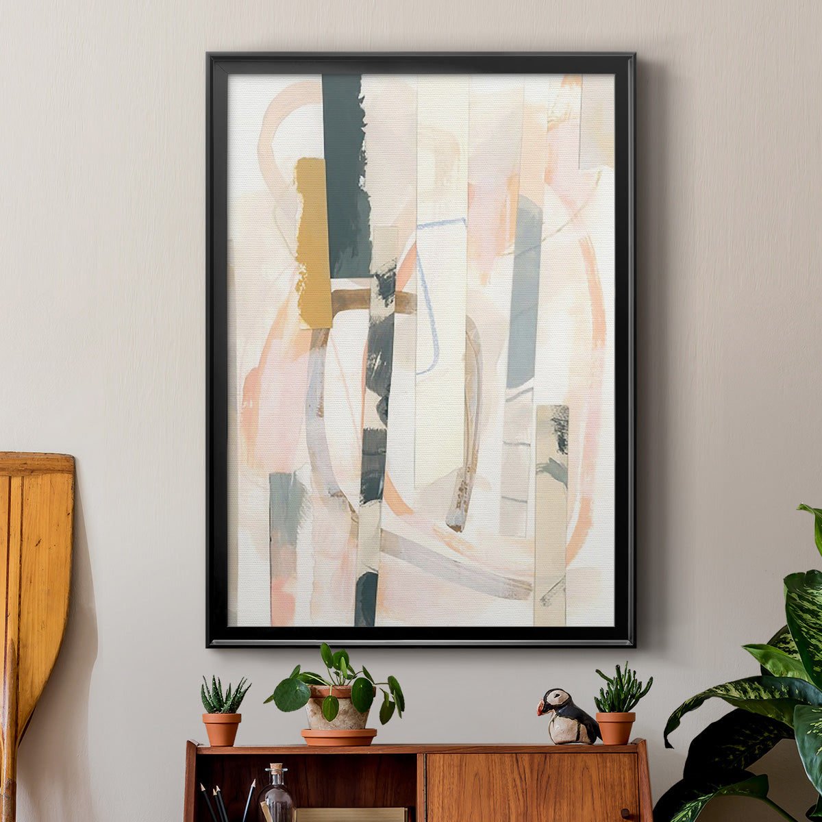 Melon Litmus II - Modern Framed Canvas Print