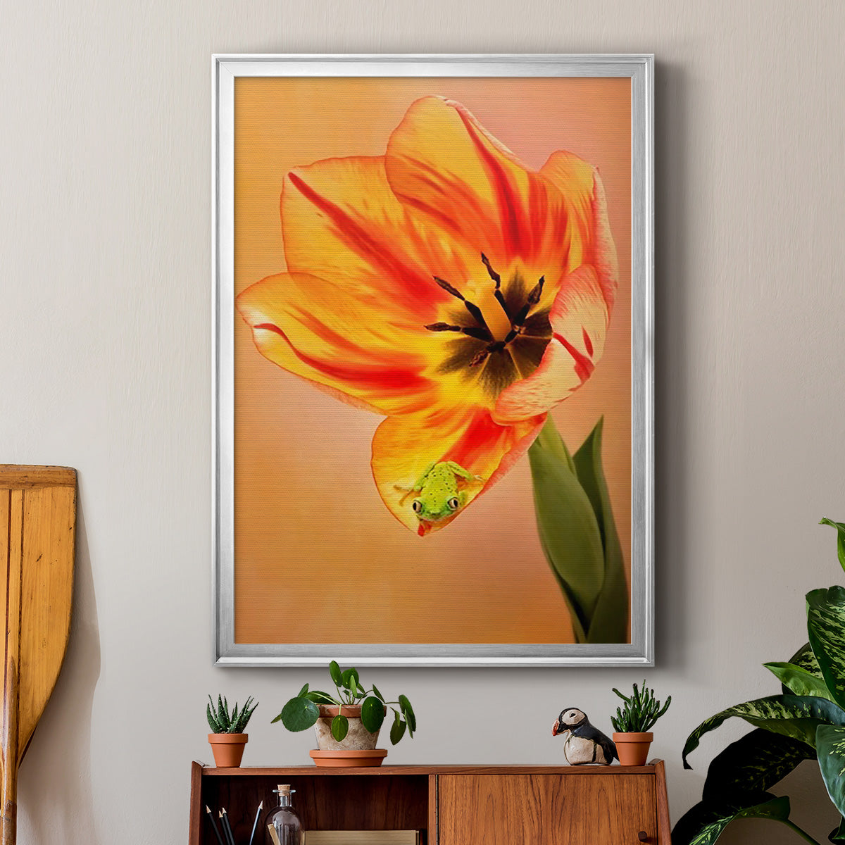 Hanging On VI - Modern Framed Canvas Print