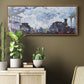 Saint Lazare Station in Paris, Arrival of a Train - Floater Framed Canvas Print