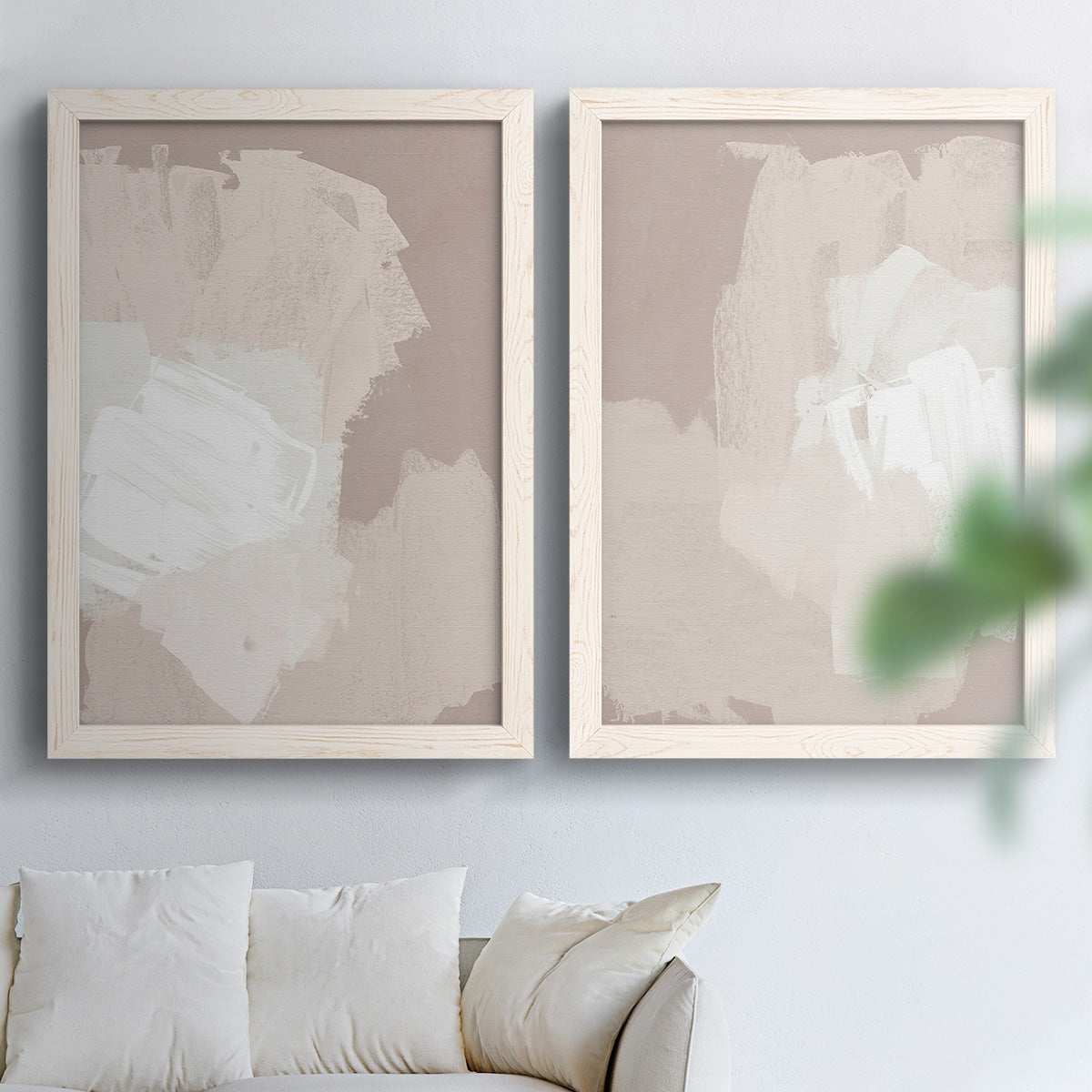 Cloud Slate I - Barnwood Framed Canvas Set