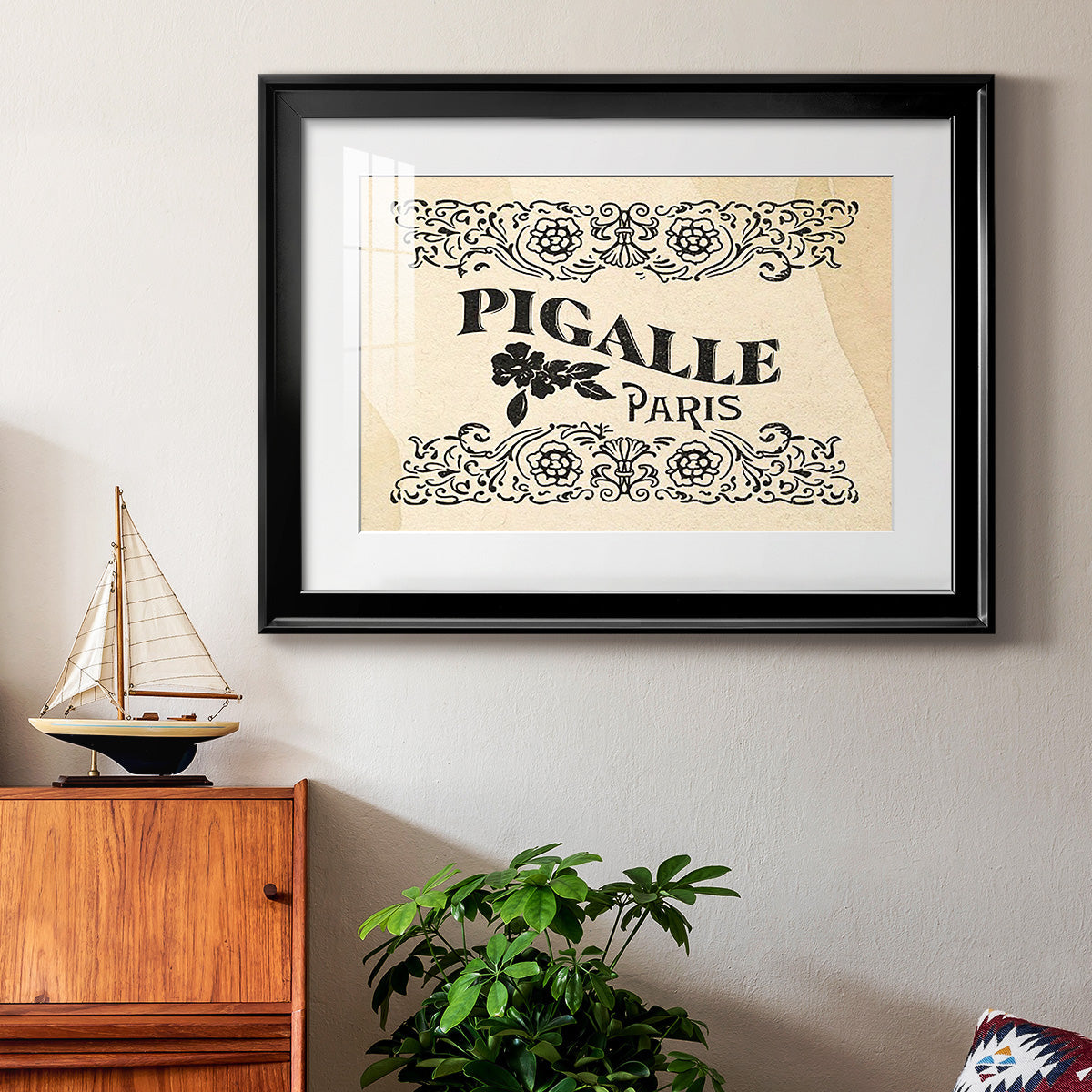 Antique French Label III Premium Framed Print - Ready to Hang