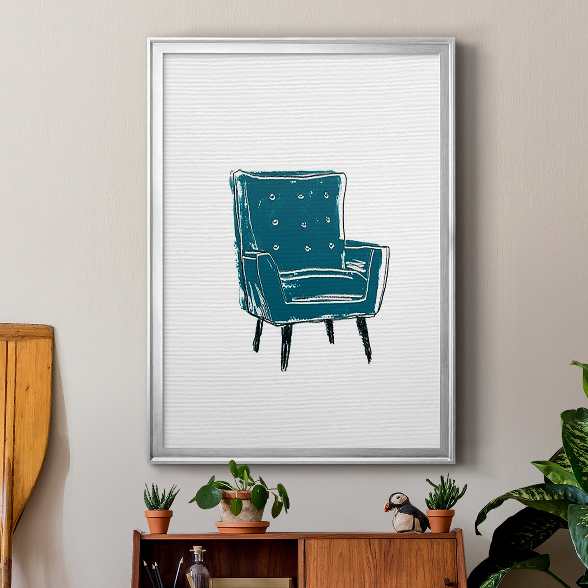 Take a Seat VII - Modern Framed Canvas Print