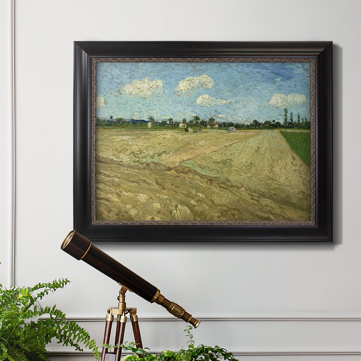 Ploughed Fields - Ornate Framed Canvas Print