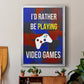 Gamer at Play III - Modern Framed Canvas Print