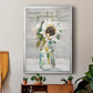 Thankful, Grateful, Blessed - Modern Framed Canvas Print