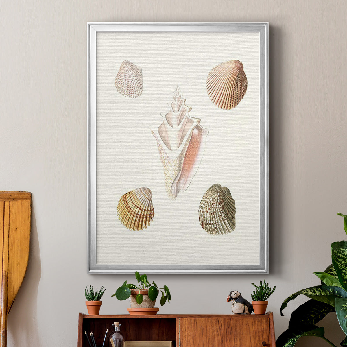 Pastel Knorr Shells IX - Modern Framed Canvas Print