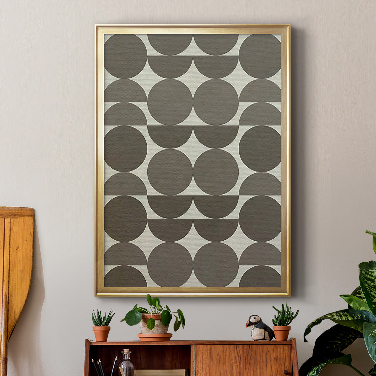 Neutral Subtle Shift I - Modern Framed Canvas Print