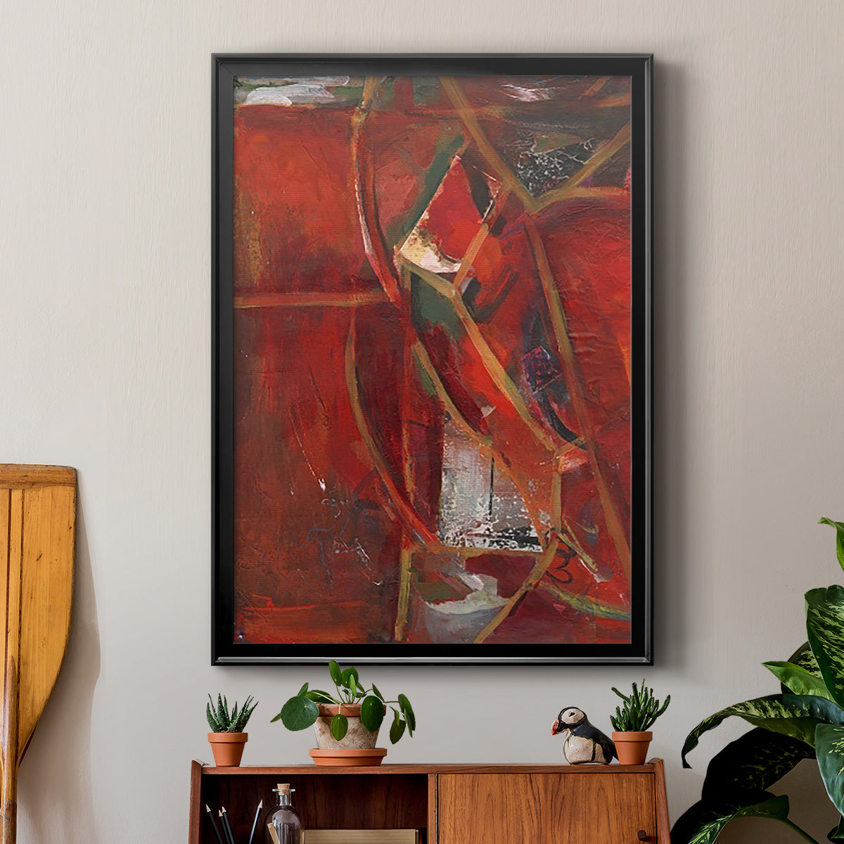 City Life II - Modern Framed Canvas Print