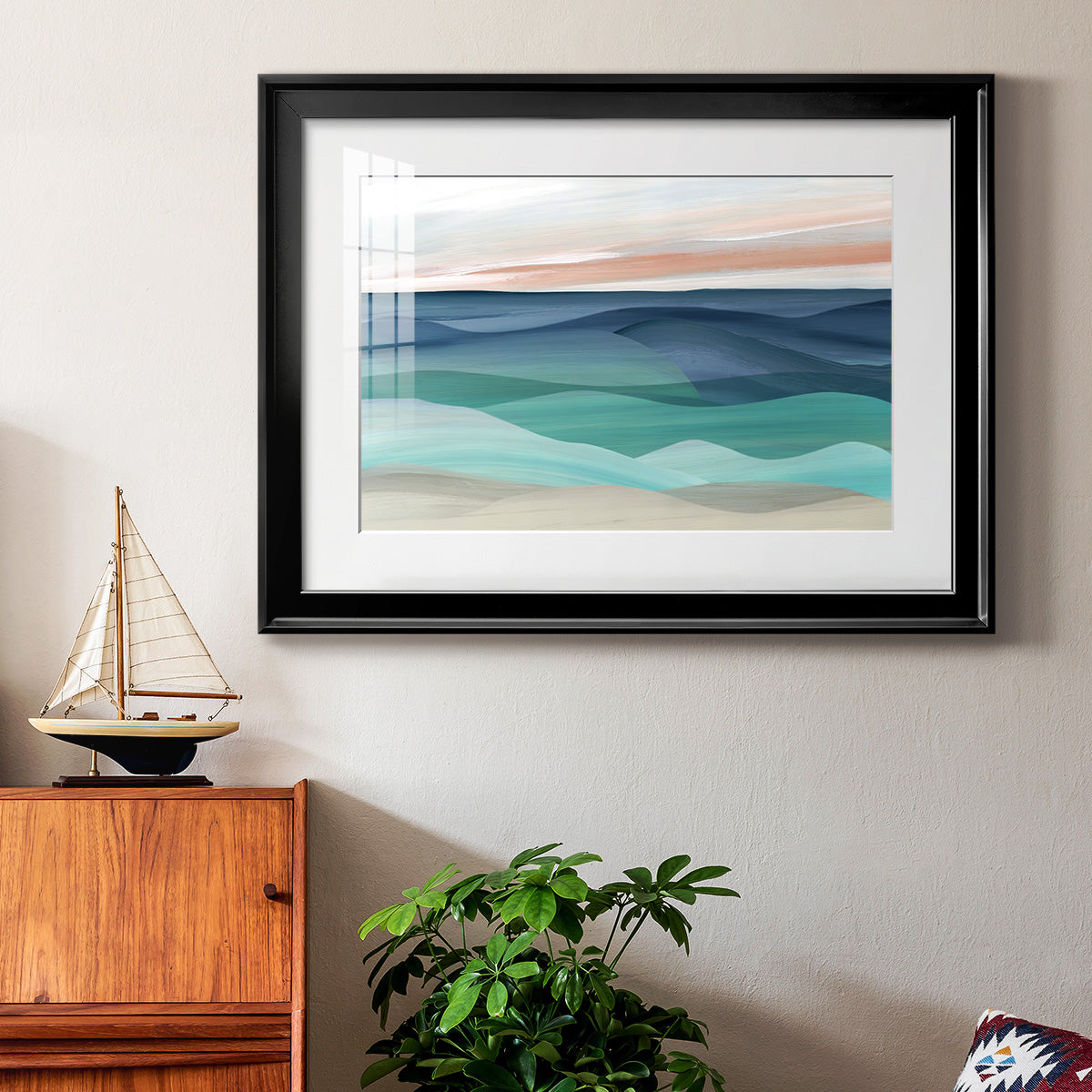 Shifting Seas Premium Framed Print - Ready to Hang