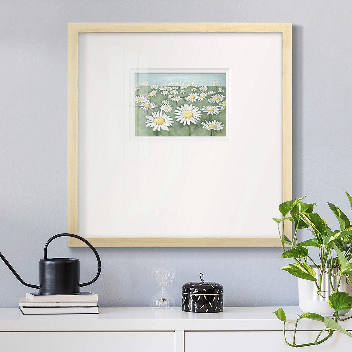 Field of Flowers- Premium Framed Print Double Matboard