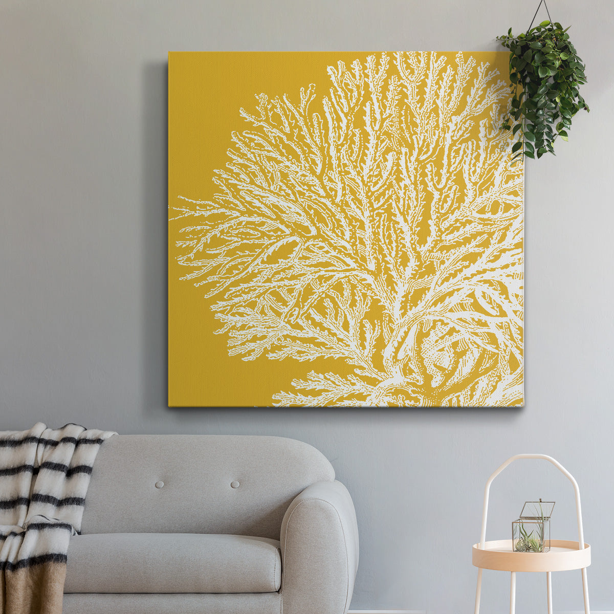 Saturated Coral I - Canvas Art Print