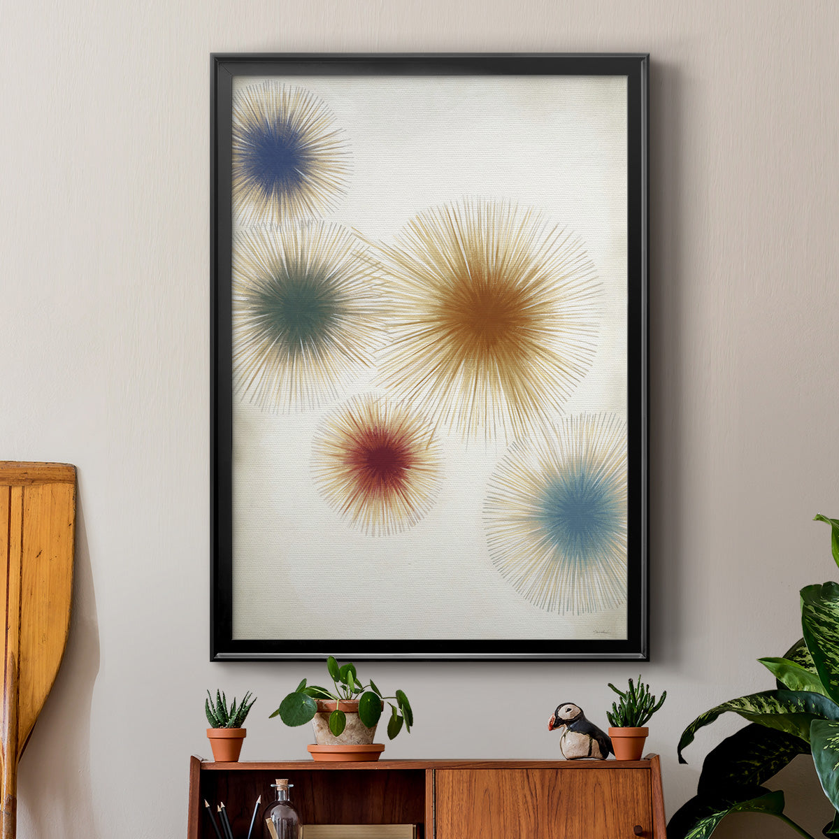 Starlight V1 - Modern Framed Canvas Print