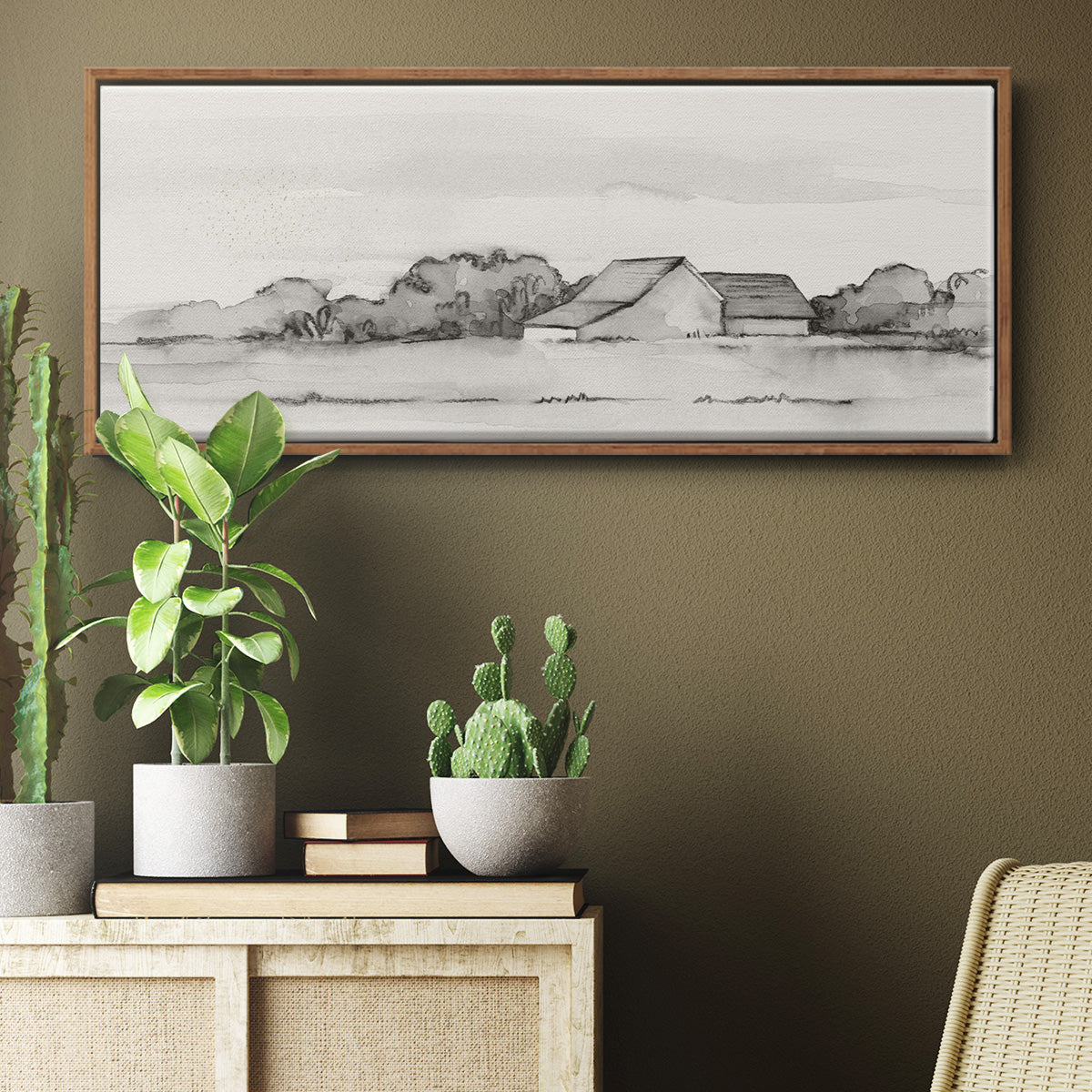 Wyeth Barn II - Floater Framed Canvas Print