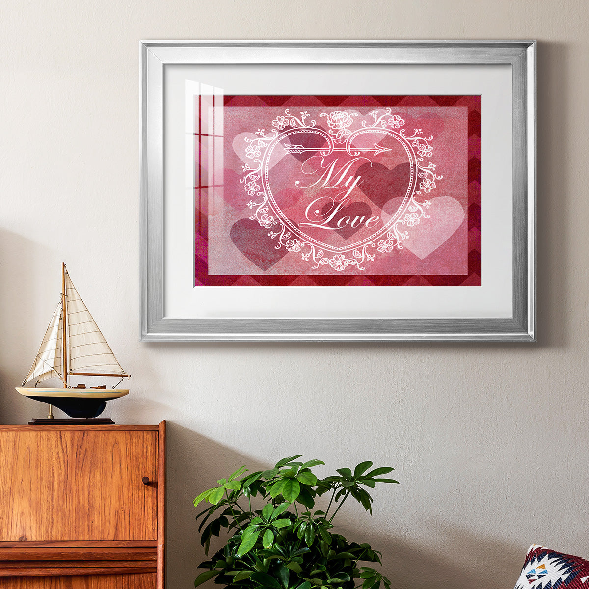 DIY Love Collection A - Modern Framed Art Print