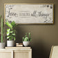 Love Conquers - Floater Framed Canvas Print