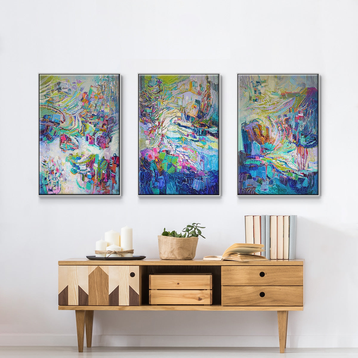 Gathering up the Goddess I - Floater Framed Canvas Set