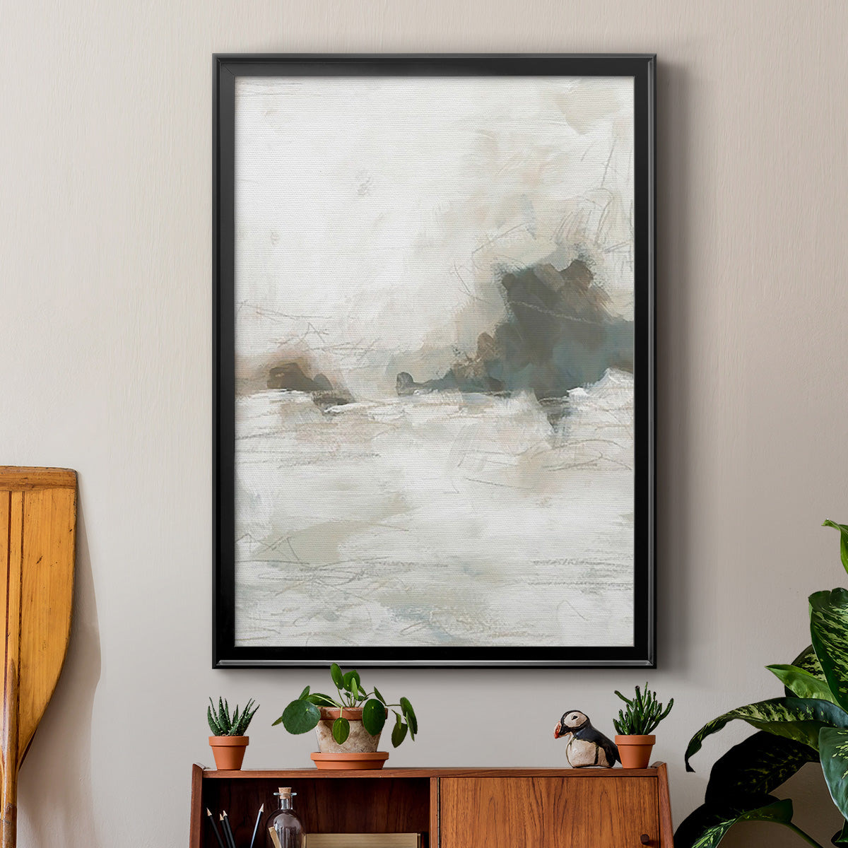 Horizon Break II - Modern Framed Canvas Print