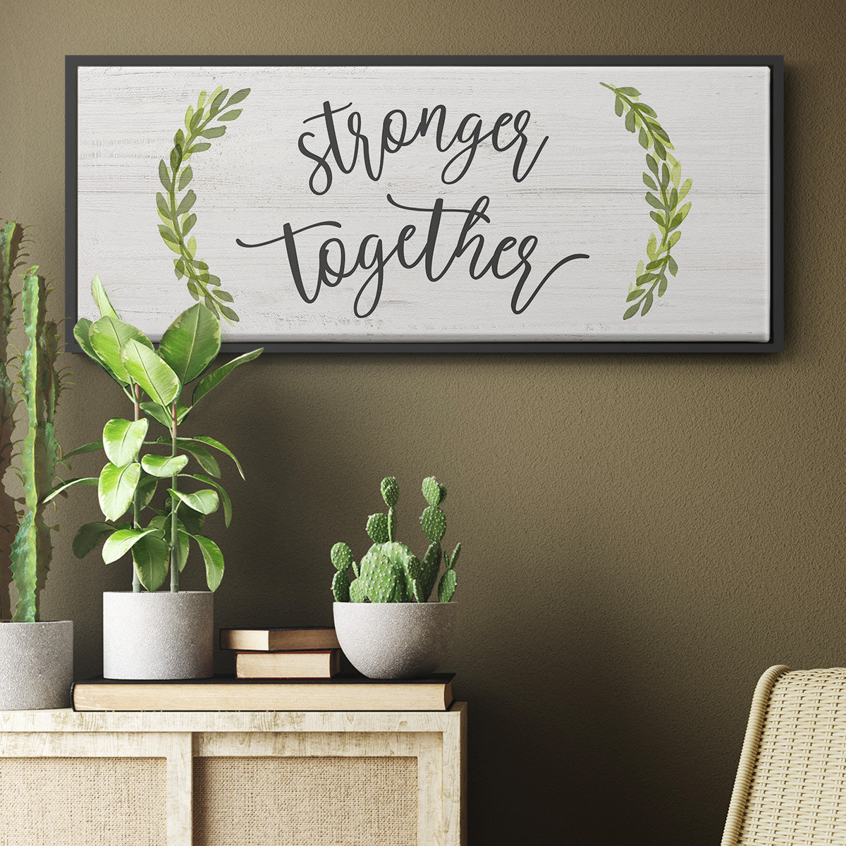 Stronger Together - Floater Framed Canvas Print