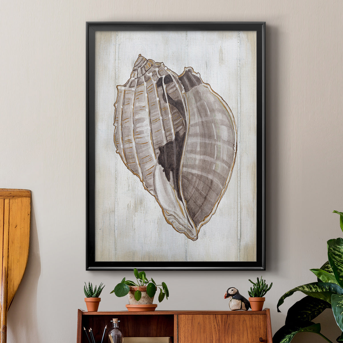 Ocean Cone II - Modern Framed Canvas Print