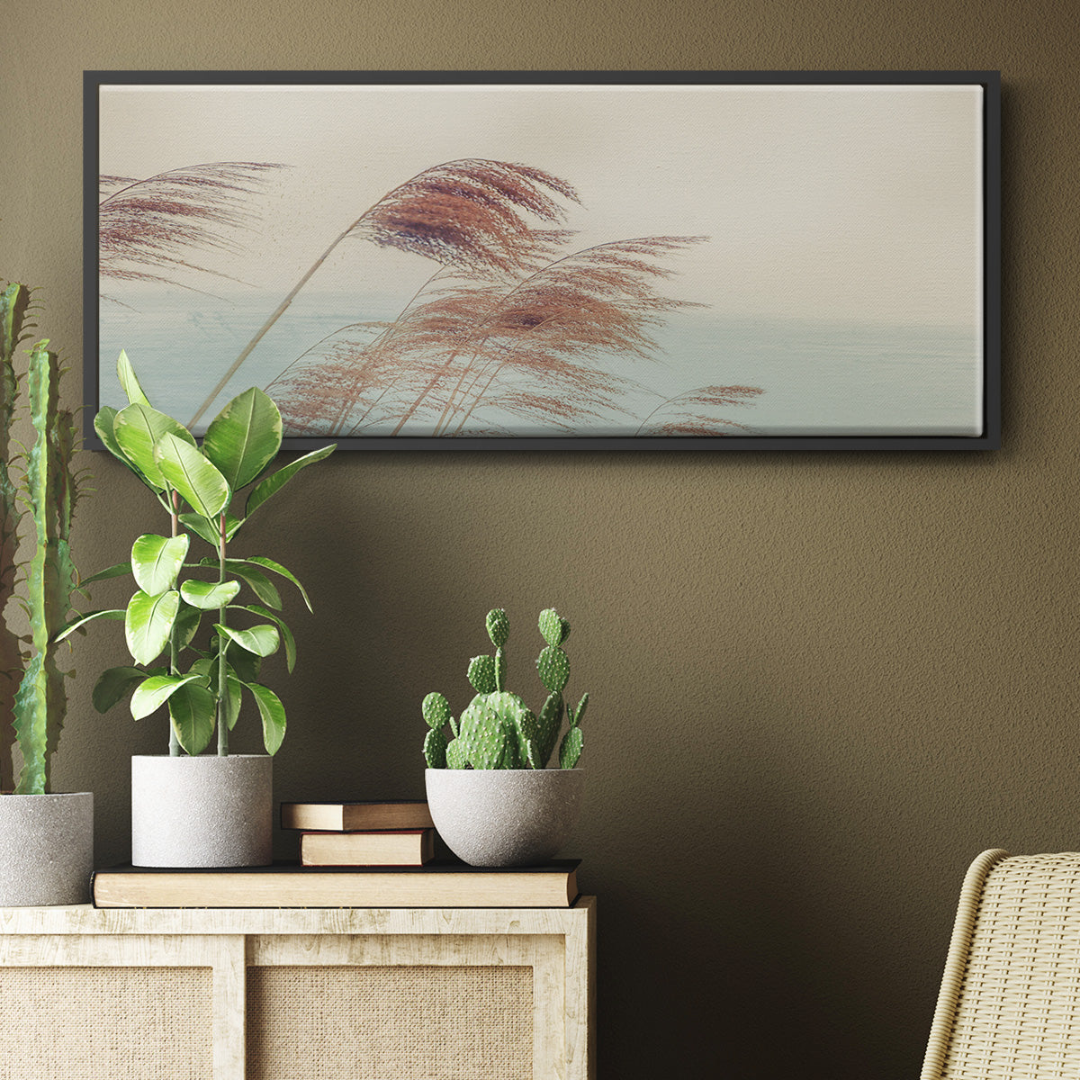 Windy I - Floater Framed Canvas Print