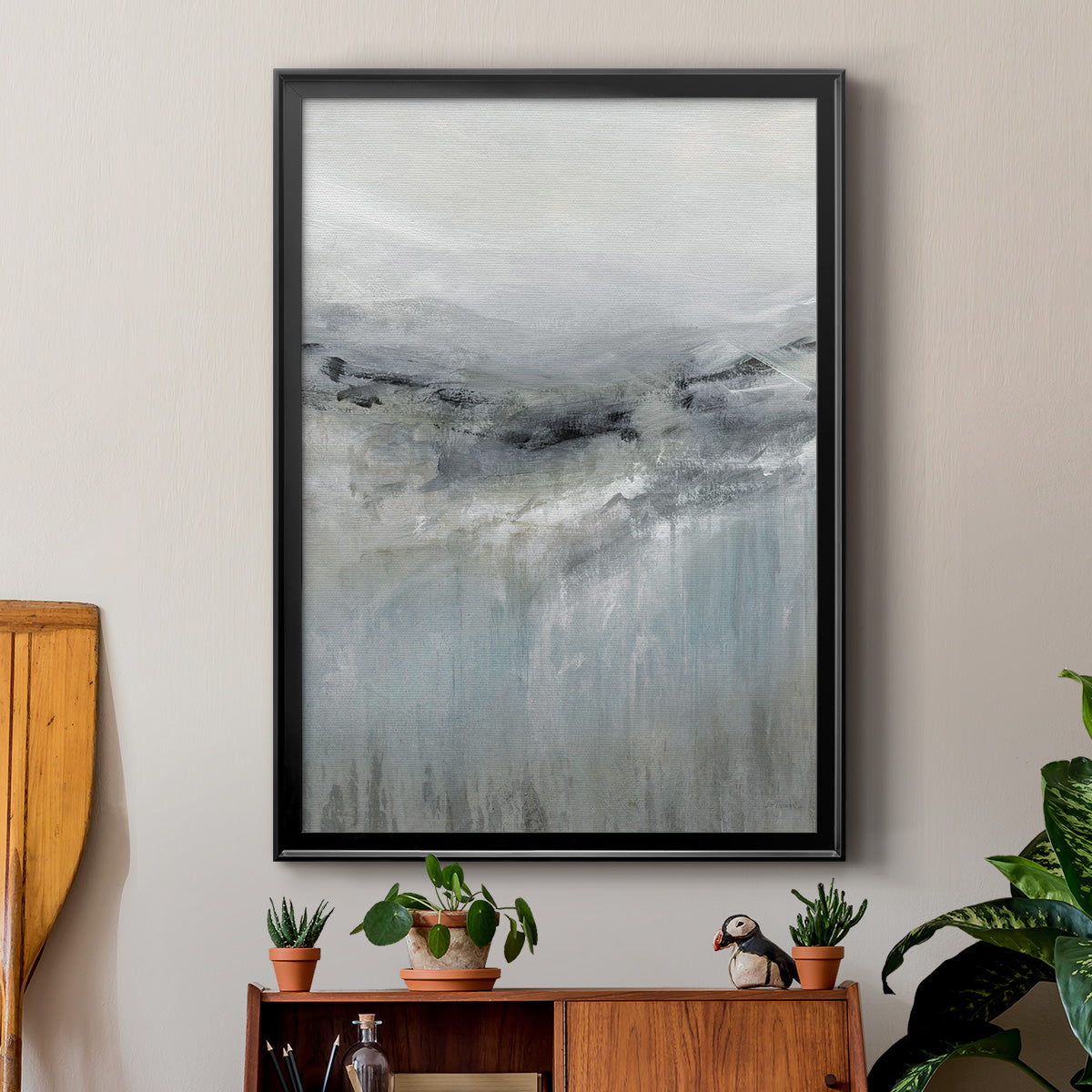 A Cool Wind - Modern Framed Canvas Print