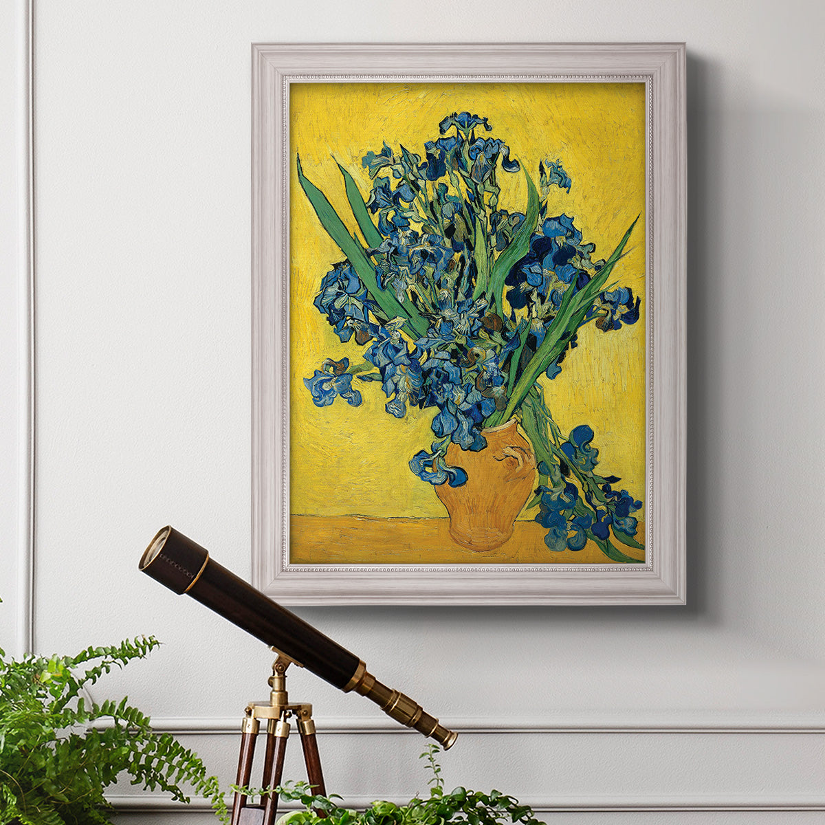 Irises, 1890 - Ornate Framed Canvas Print