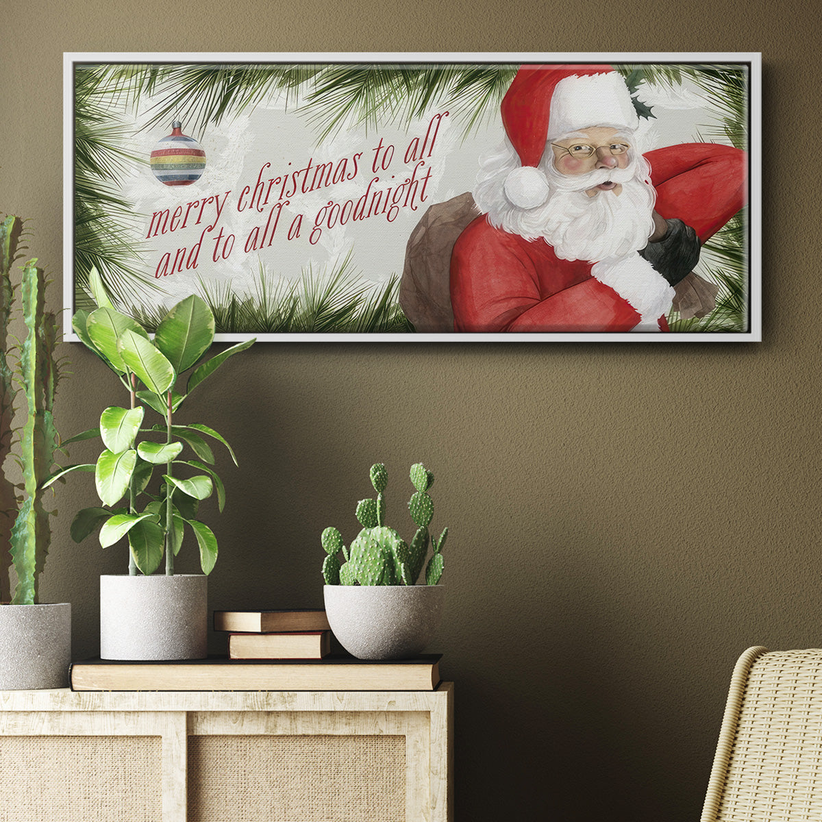 Arose Such a Clatter Collection D - Floater Framed Canvas Print
