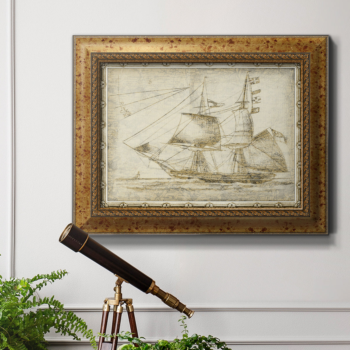 Ghost Ship II Premium Framed Canvas- Ready to Hang