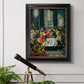 Classical historical painting of Alexander the Great by Donato Creti in an ornate black frame with gilded inner detail displayed in a light-toned interior setting.