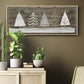 Wooded White Christmas Collection D - Floater Framed Canvas Print