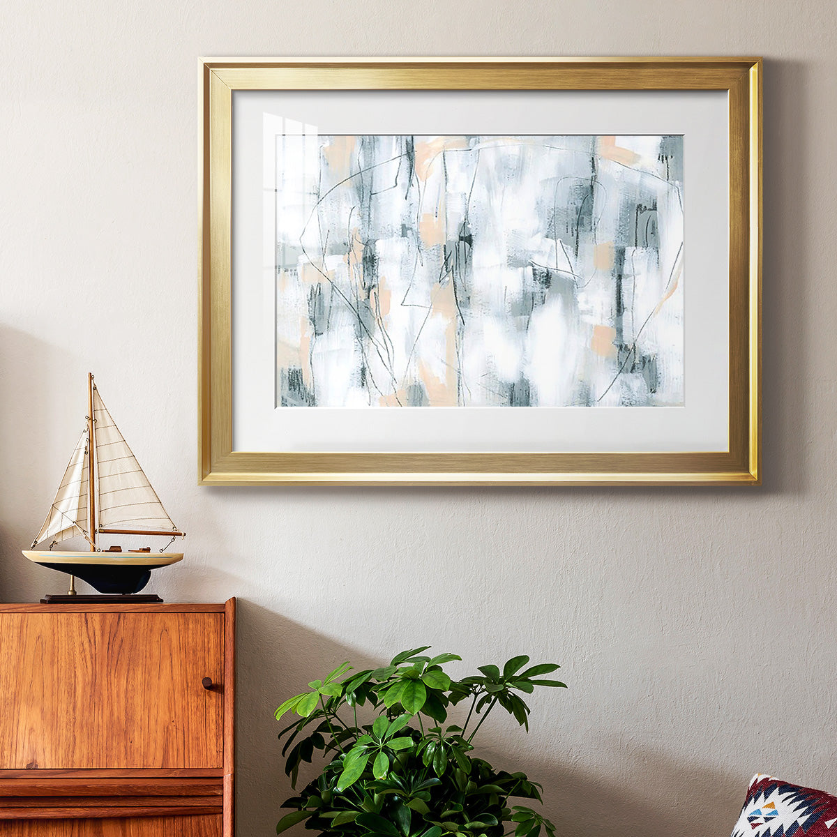 Stone Hatchmarks I Premium Framed Print - Ready to Hang