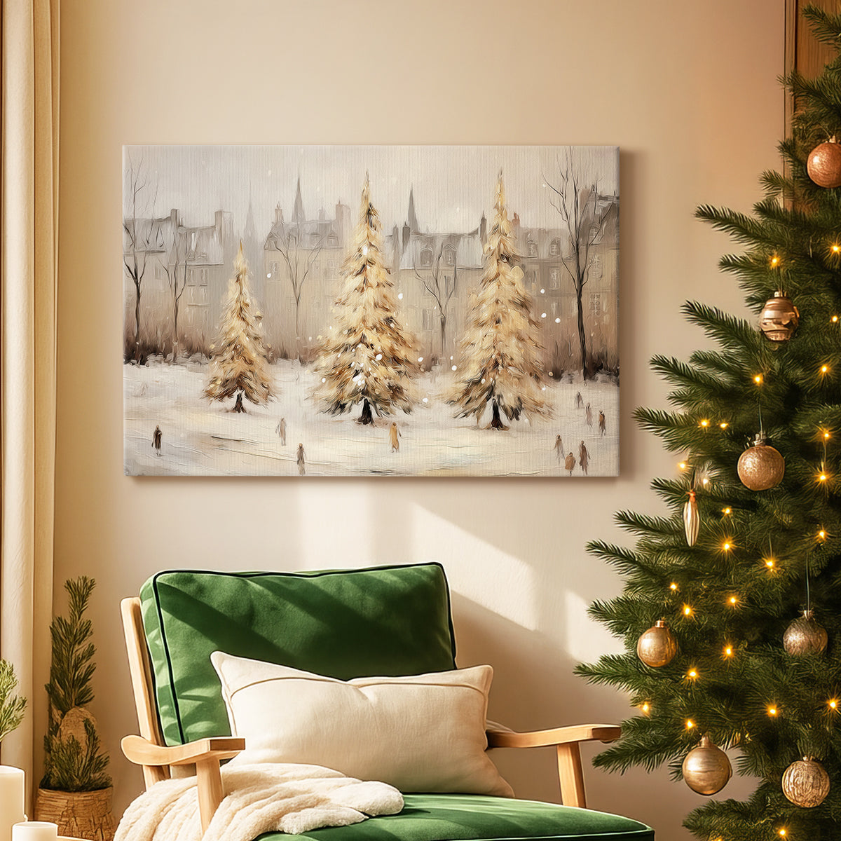 Midnight of Golden Dusk - Canvas Art Print