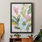 Floral Breeze Fresco  II - Modern Framed Canvas Print