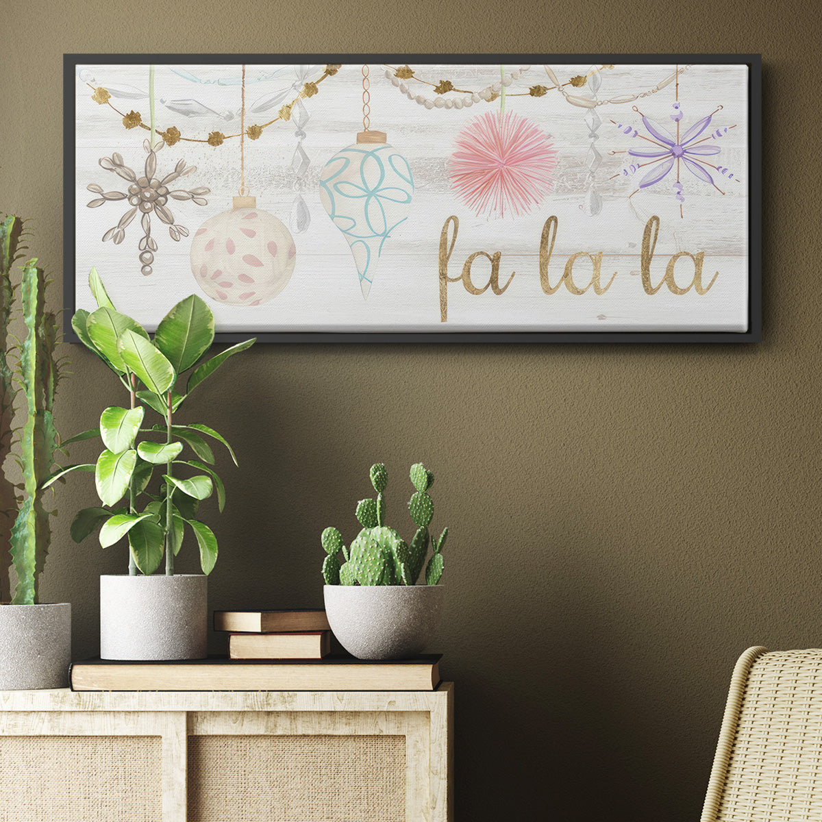 Elegant Ornaments Collection D - Floater Framed Canvas Print