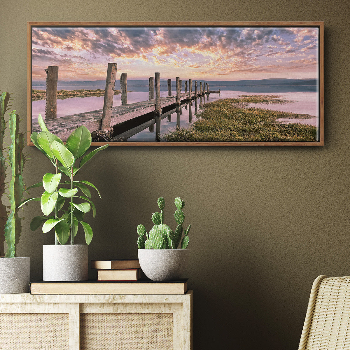 Sky - Floater Framed Canvas Print