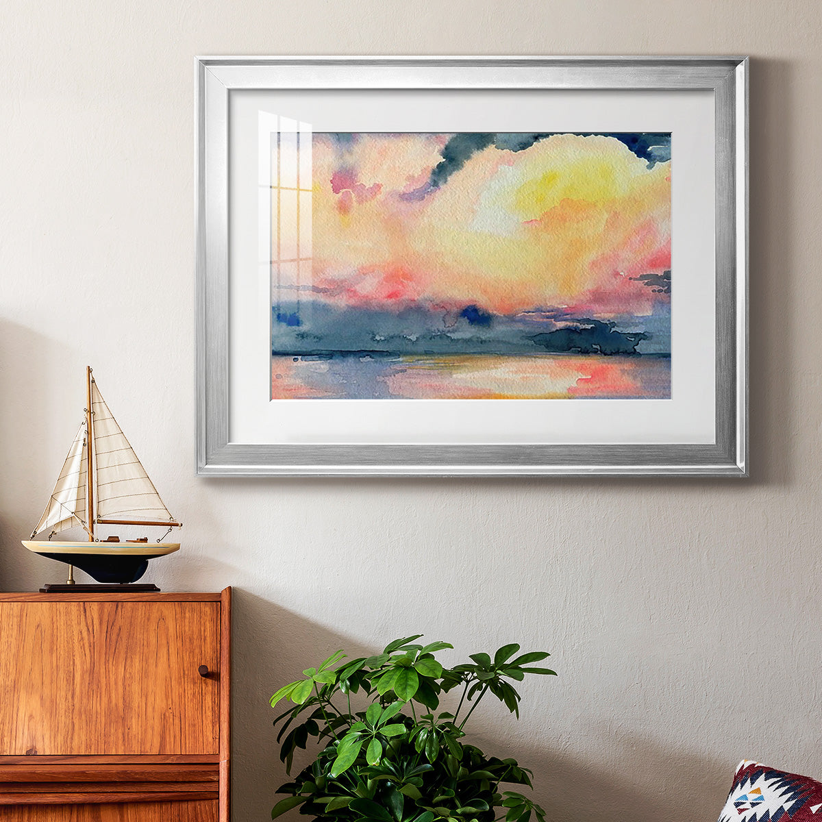 Prism Seascape III - Modern Framed Art Print