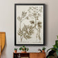 Sepia Botanical Journal III - Modern Framed Canvas Print