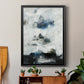 Black & Blue - Modern Framed Canvas Print