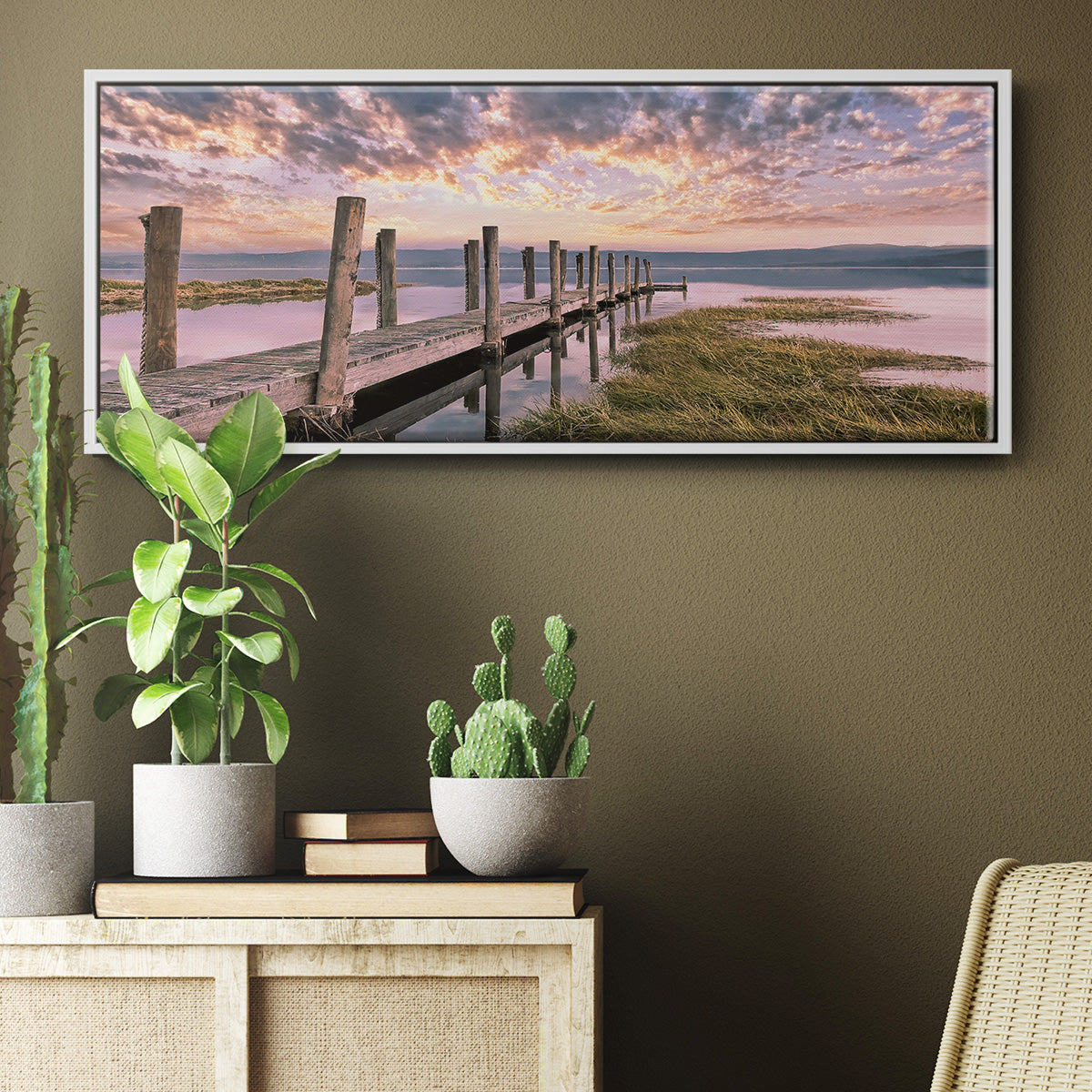Sky - Floater Framed Canvas Print