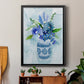 Blue Bouquet II - Modern Framed Canvas Print