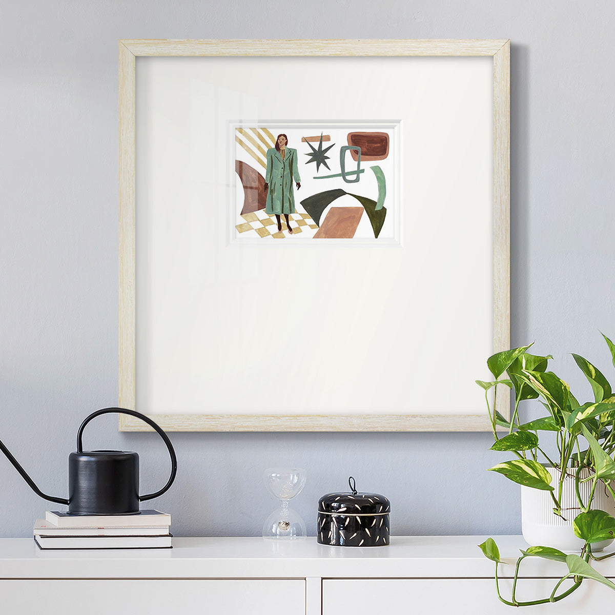 Vintage Vibes II Premium Framed Print Double Matboard