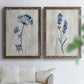 Indigo Botanical I - Premium Framed Canvas 2 Piece Set - Ready to Hang