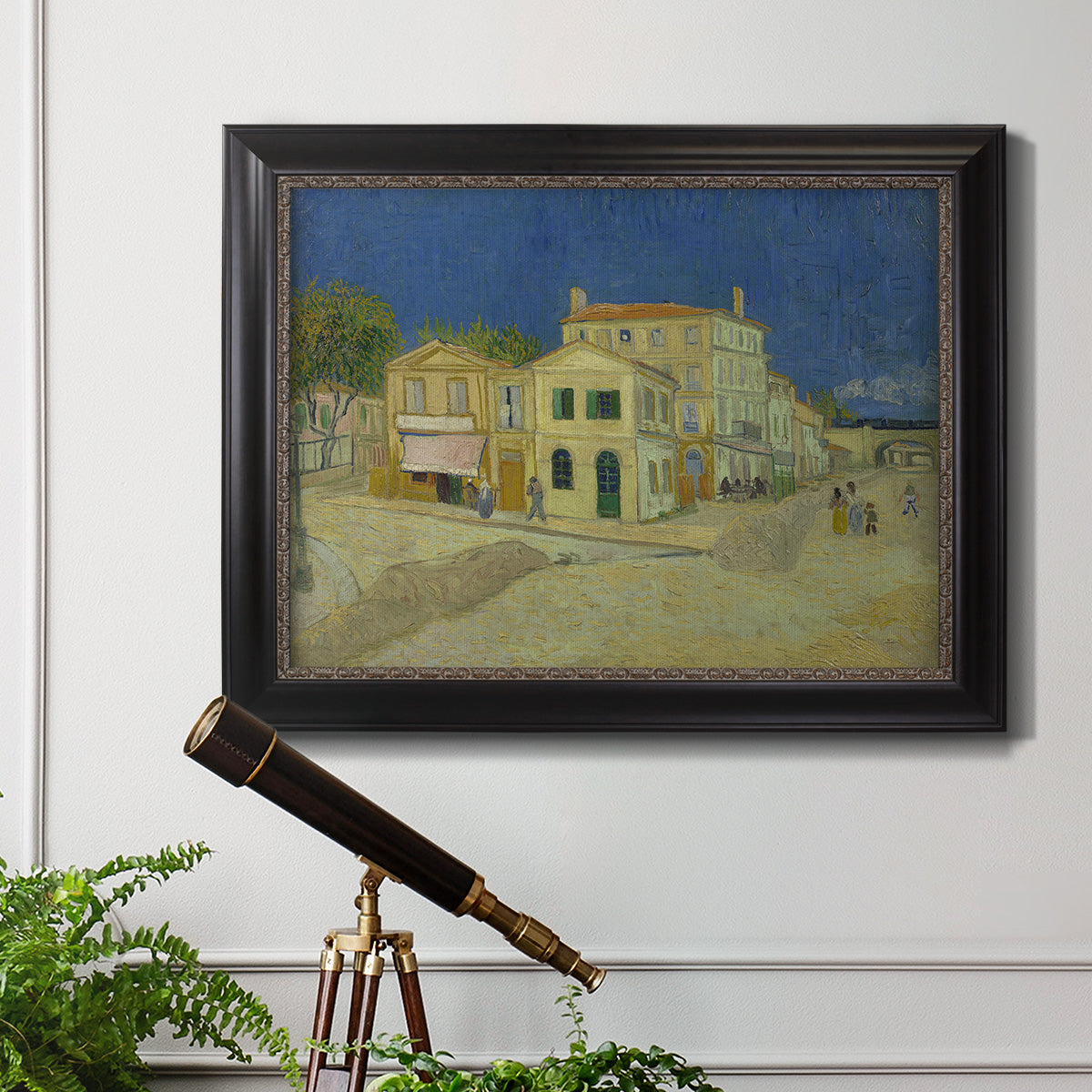 The Yellow House - Ornate Framed Canvas Print