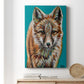 Teal Fox Premium Gallery Wrapped Canvas - Ready to Hang