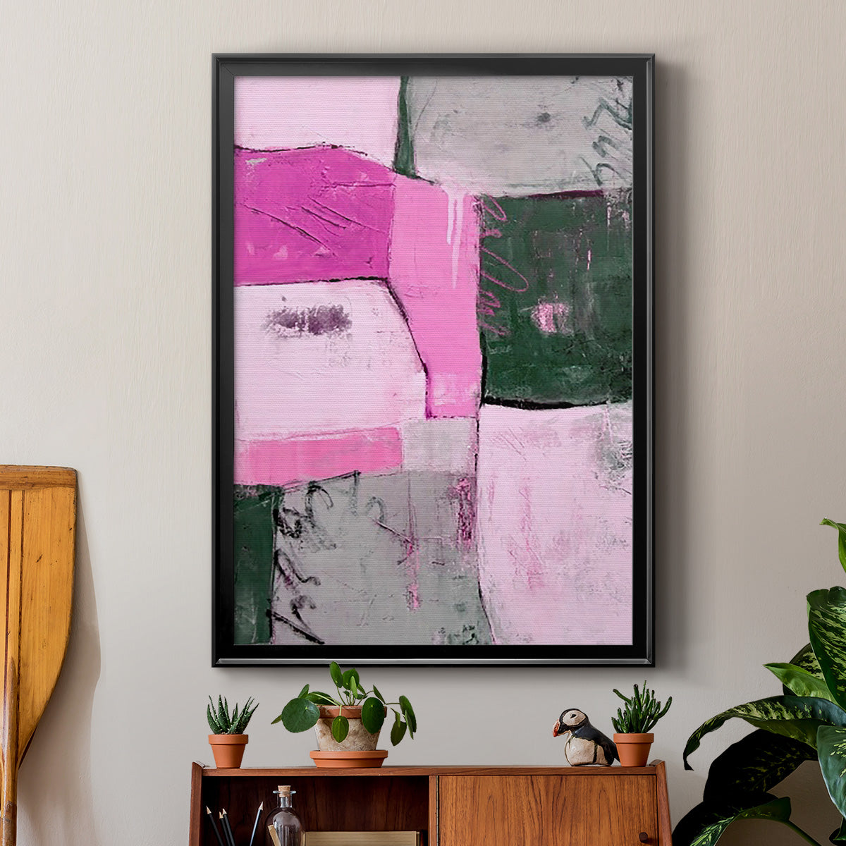 Party Mixer II - Modern Framed Canvas Print