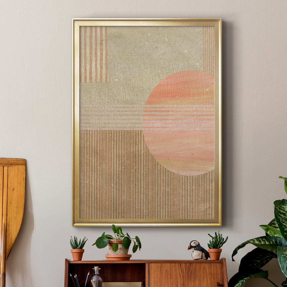 Adobe Sunrise II - Modern Framed Canvas Print