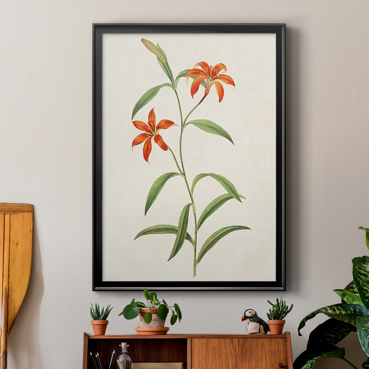 Flowers of the Seasons III - Modern Framed Canvas Print