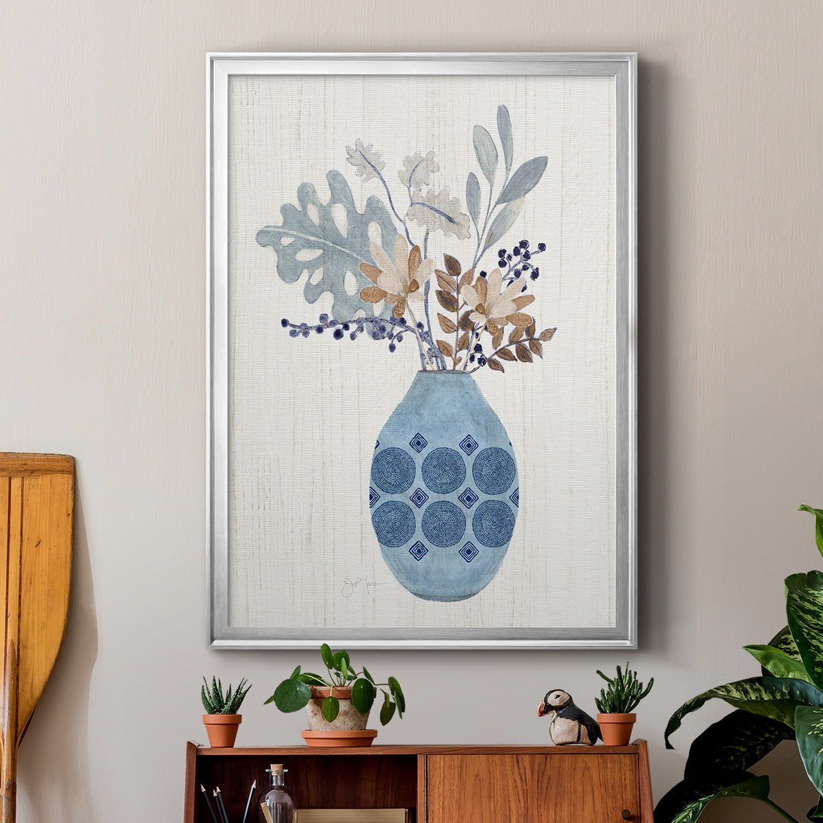 Boho Arrangement II - Modern Framed Canvas Print