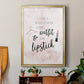 Outfit and Lipstick - Modern Framed Canvas Print